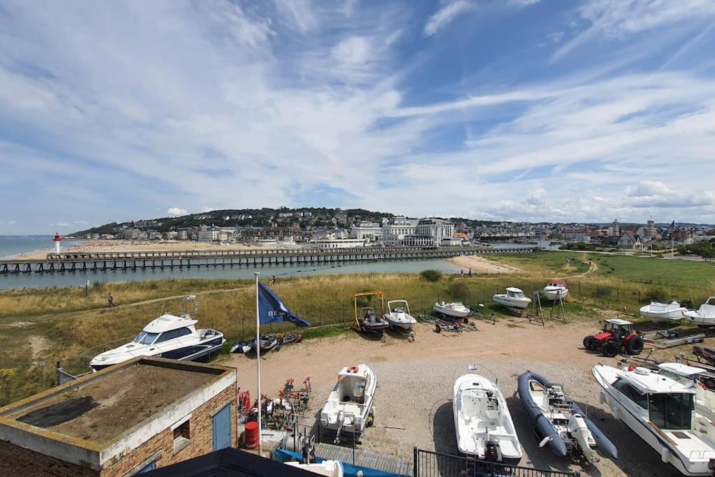 Le Cocooning-Studio Deauville Marina Avec Terrasse Vue Mer Et Plage Eksteriør billede